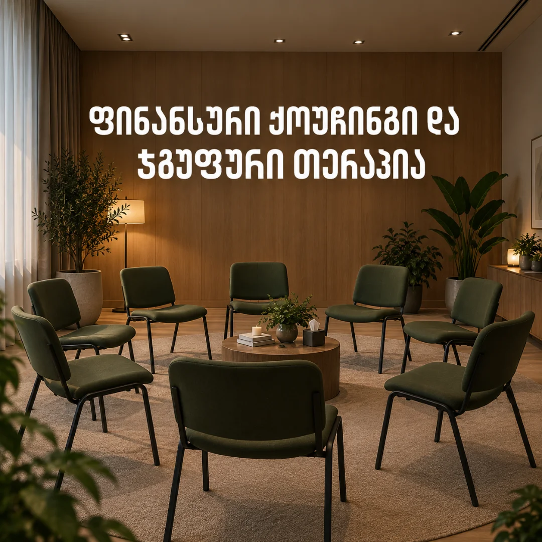 ფინანსური ქოუჩინგი და ჯგუფური თერაპია